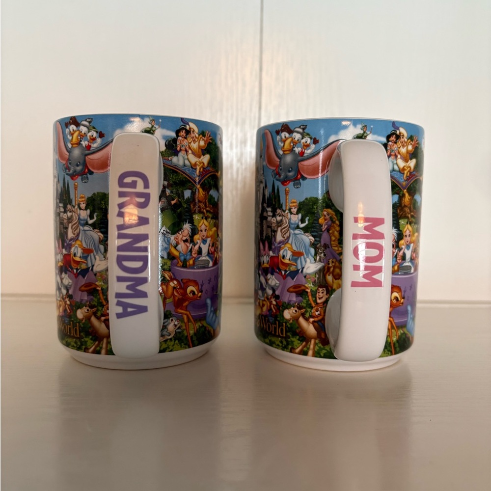 Disney Blue and White Ceramic Mug Set